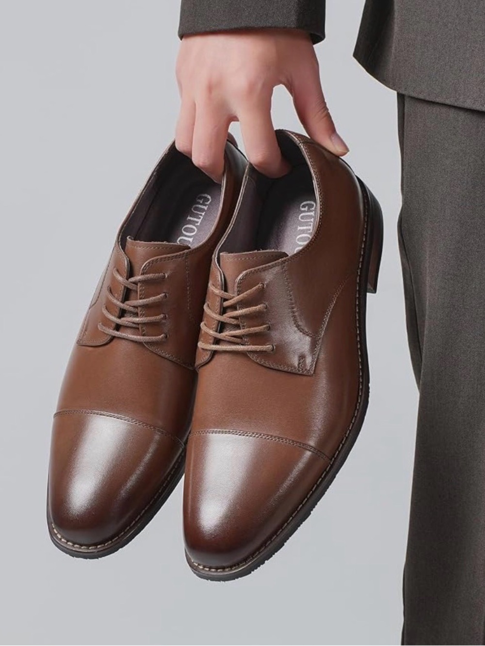 Brown Leather Shoes for Men